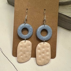 Handmade clay earrings
